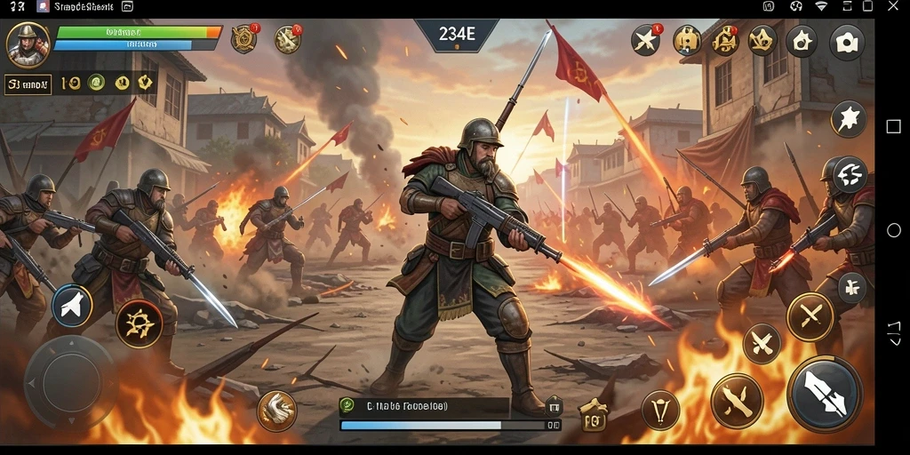 Tampilan gameplay seru dari game strategi 234E