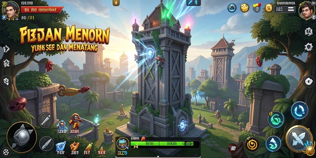 Screenshot permainan 33ZK menampilkan aksi seru dalam Tower Defense.