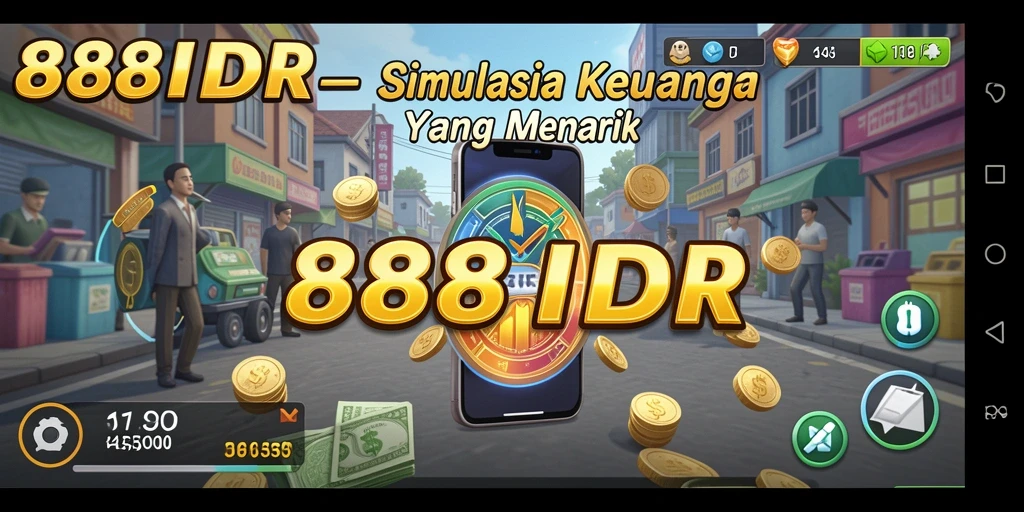 Tampilan gameplay 888IDR yang menarik dalam simulasi keuangan.