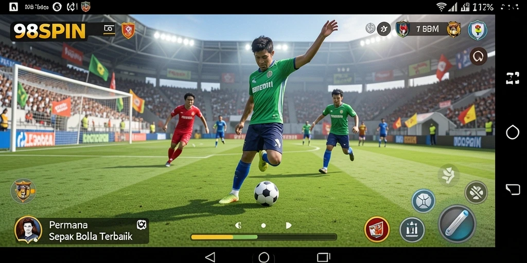 Screenshot utama dari gameplay seru 98SPIN.
