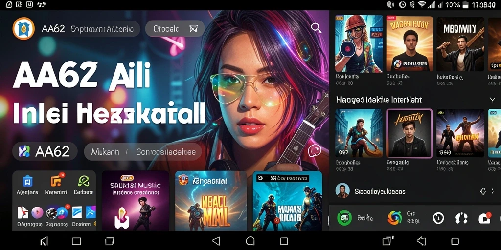 Tampilan gameplay musik yang menarik dan interaktif.