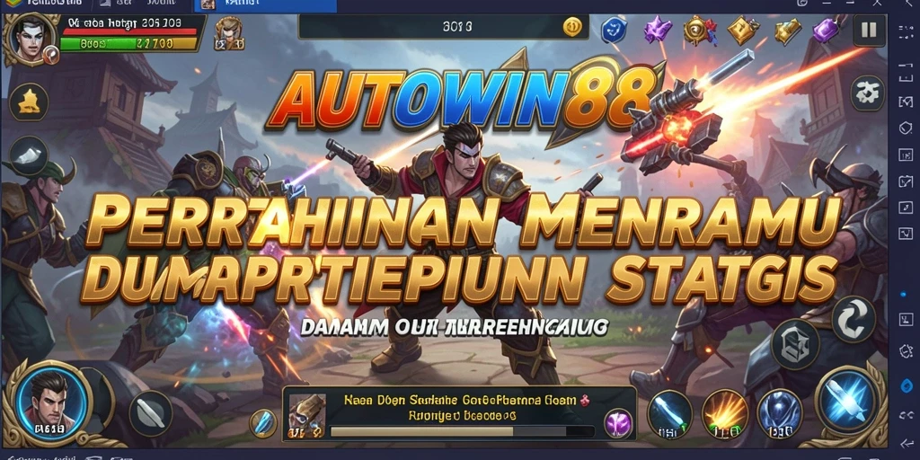 Gameplay AUTOWIN88 dengan menara dan strategi yang menarik.