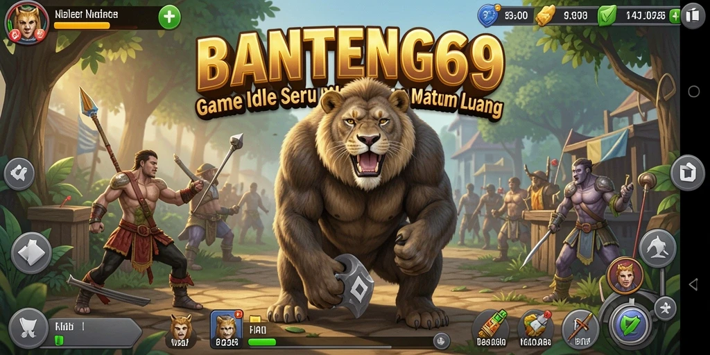 Screenshot gameplay BANTENG69 menampilkan grafis yang menarik dan mekanisme Idle.