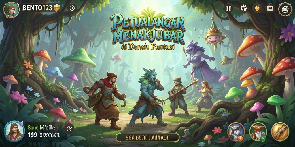 Tangkapan layar menampilkan aksi petualangan seru BENTO123.