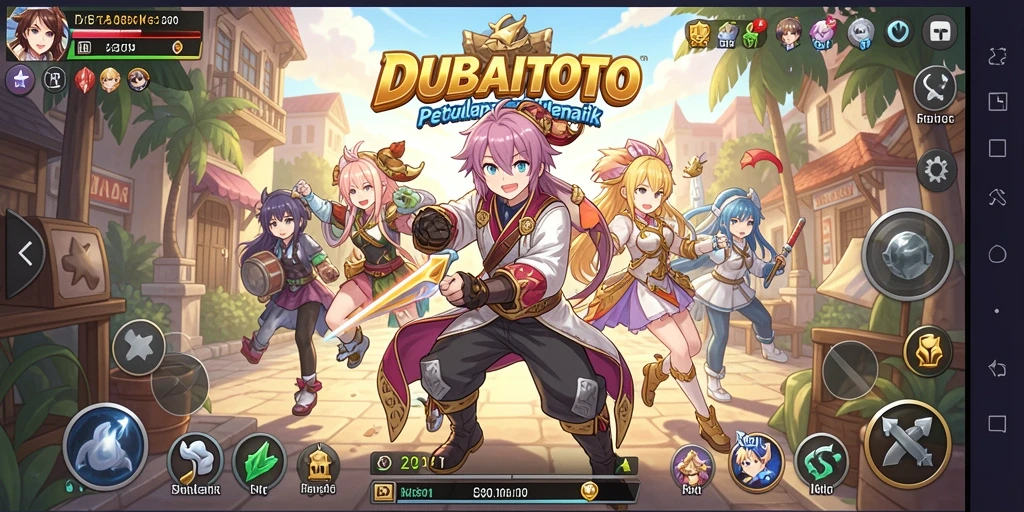 Gameplay DUBAITOTO yang seru dengan karakter Anime yang menarik.
