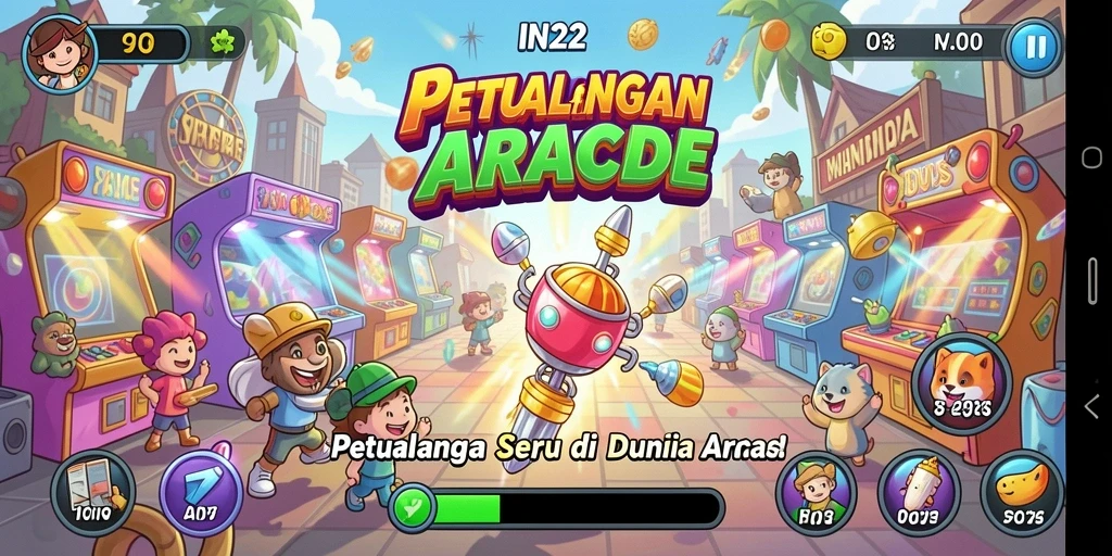 Gameplay seru dari IN22 dengan tantangan dan karakter unik.