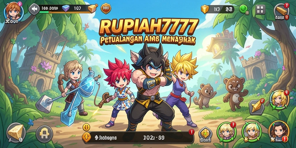 Tampilan gameplay seru dan dinamis dari RUPIAH777.