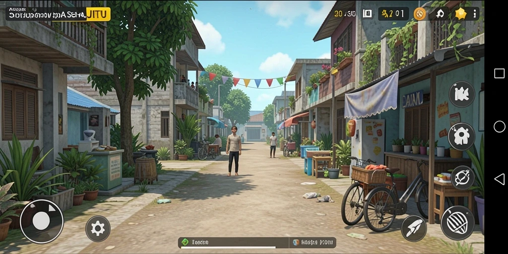 Tangkapan layar SARANAJITU menampilkan interaksi gameplay yang seru.