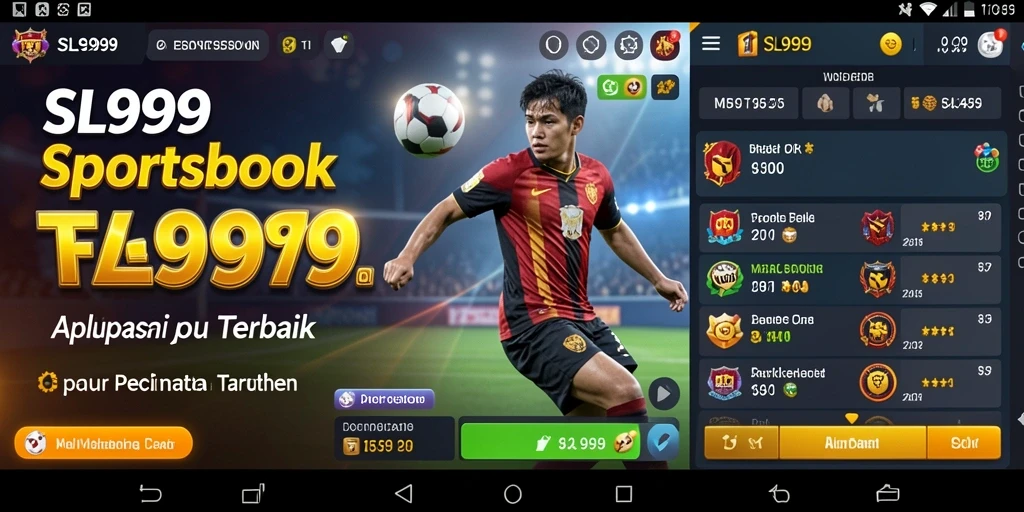 Tampilan gameplay SL999 dengan berbagai pilihan taruhan olahraga.