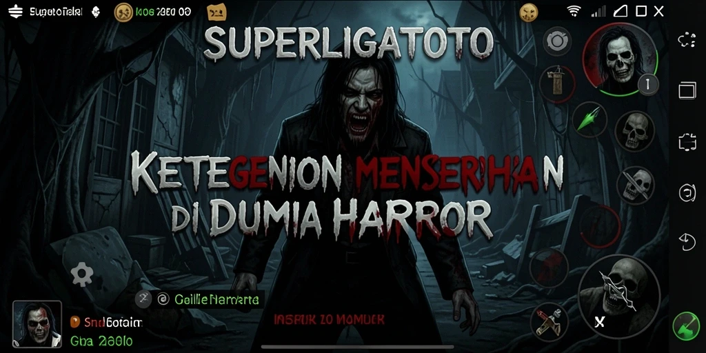 Gameplay Horror yang menegangkan di SUPERLIGATOTO.