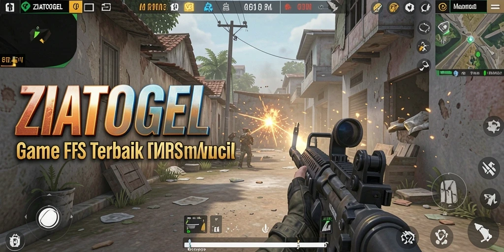 Gameplay ZIATOGEL yang intens dan penuh aksi.